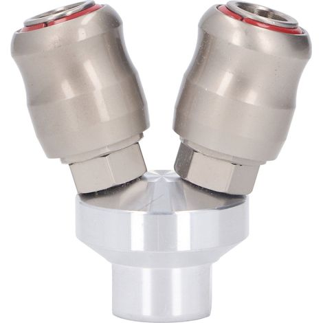 Raccord rapide pneumatique 2 voies en acier au carbone, connecteur automatique pour air comprimé, usage industriel ARO automobile (1/5)