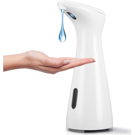 Automatischer Seifenspender, 200 ml Flüssigseifenspender mit Infrarotsensor, IPX6 wasserdichter berührungsloser Seifenspender, geeignet für Küche, Badezimmer