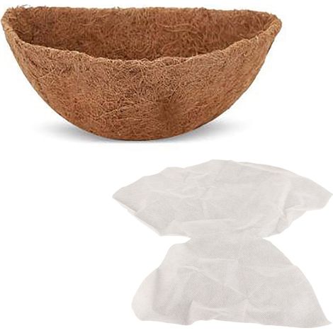 Tapis demi-rond en fibre de coco remplaçable pour jardinage intérieur et extérieur (1/5)