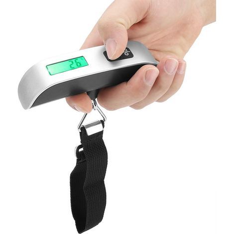 Bilancia Bagagli da Viaggio, Bilancia Digitale Portatile per Valigie, Bilancia Pesapersone, Pesa Bagagli, Pesa Bagagli per Valigie, Mini Bilancia Digitale Sospesa LCD per Viaggi (1/5)
