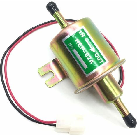 12-V-Inline-Kraftstoffpumpe, universelle elektrische Förderpumpe, Niederdruck, Benzin, Diesel, 2,5–4 psi, HEP-02A (1/5)