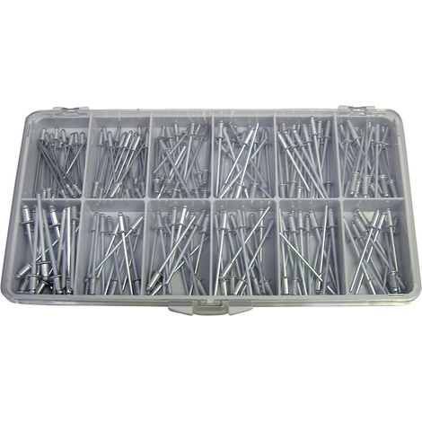 TOOLCRAFT DIN 7337 ALU/STZN Nieten Sortiment Inhalt 1 Set (1/2)