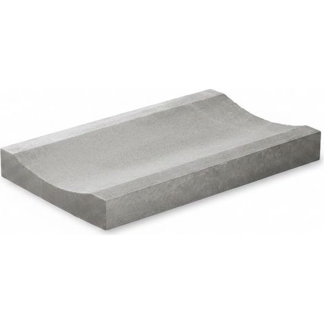 Canaleta de Drenaje de Hormigón 50 × 30 cm - evacúa el agua sin pendientes - 50 × 30 × 4 / 6 cm - Unidad - Gris Natural (1/5)