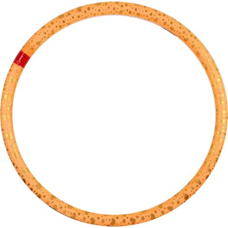Ceinture d'exercice pour débutants, cerceau lesté de 1,5 kg pour taille, fitness adulte homme femme, anneau hula orange (1/5)