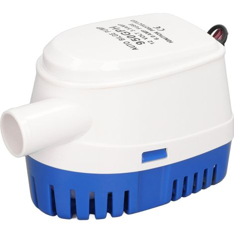 Pompe de cale automatique 12 V CC, filtre amovible en plastique, nettoyage facile, pompe à eau de cale pour bateau et yacht, débit de 950 GPH. (1/5)