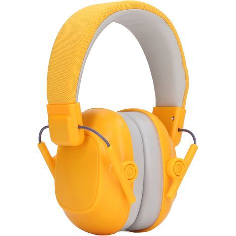 Casque antibruit pliable NRR 25dB, protection auditive professionnelle, serre-tête de sécurité jaune, réducteur de bruit pour tir et chantier (1/5)