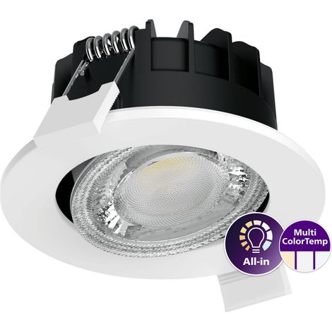 Philips Ledinaire RS071B Downlight, 6W, IP65, bianco, 20882700
