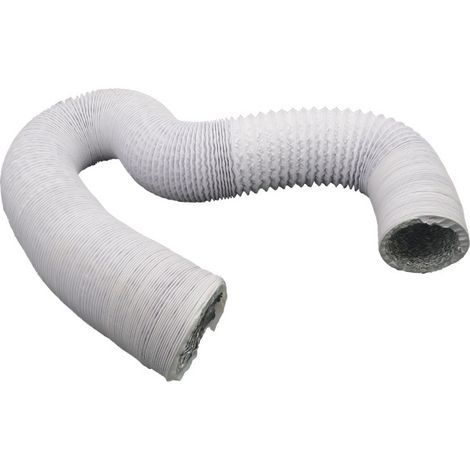 Tubo flessibile di ventilazione per sistema di aria fresca, tubo di scarico in PVC, foglio di alluminio, tubo composito, cappa aspirante, aria condizionata, ventilatore di scarico (150 mm, 6 m)