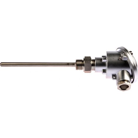 Capteur RTD PT100 RS PRO, Ø 8mm, L.150mm, +250°C max, Tête de connexion ( Prix pour 1 ) (1/4)