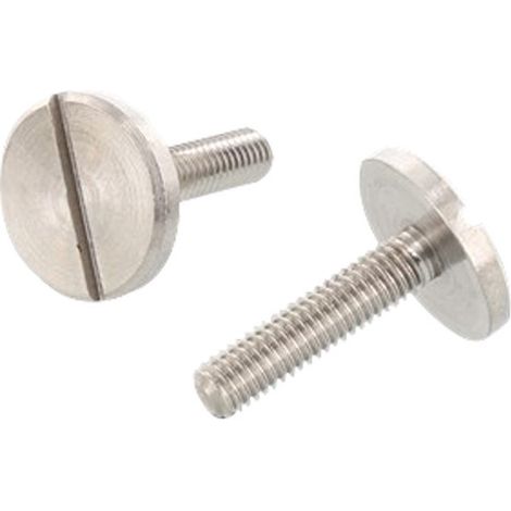 Vis métaux Tête cylindrique large TCL Fendue Inox A1 M4X10 Filetage total-10 pièces