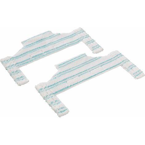 Leifheit 2er Set Wischpads micro duo für den Leifheit Saugwischer Regulus Aqua PowerVac Pro, Wischbezug für den Eckengleiter, Mikrofaser Ersatzbezug für alle glatten Böden zum Wischen bis in jede Ecke