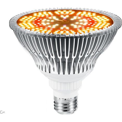 Ampoule de culture E27 150 W – Éclairage LED à spectre complet – 200 LED – Lumière jaune pour plantes d'intérieur et potager – Économe en énergie (1/5)
