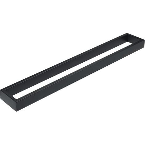 Wall-Mounted Towel Ring in SUS304 Stainless Steel, Towel Holder for Bathroom, Kitchen, Toilet, 60cm Matte Black, EGKN2210-600-B