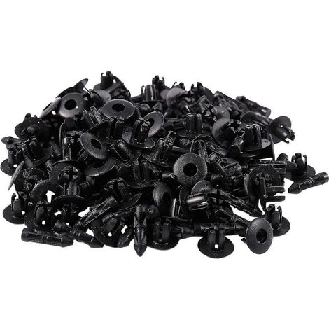Rivets en plastique à trou de 7 mm, fixations pour pare-chocs et ailes de voiture, clips de pression, 100 pièces (1/3)