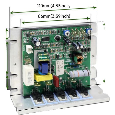 Placa de control principal, material PCB, dimensiones 200 mm x 150 mm, voltaje 220 V, compatible con los modelos WM210 y CD210V. (1/5)