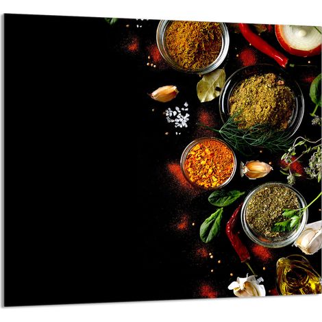 PANEL DE VIDRIO PARA COCINA 65x60 Especias (1/5)