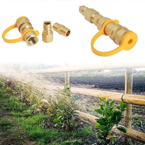 Raccord rapide en laiton pour gaz naturel 3/8 pouce, adaptateur pour propane (1/4)