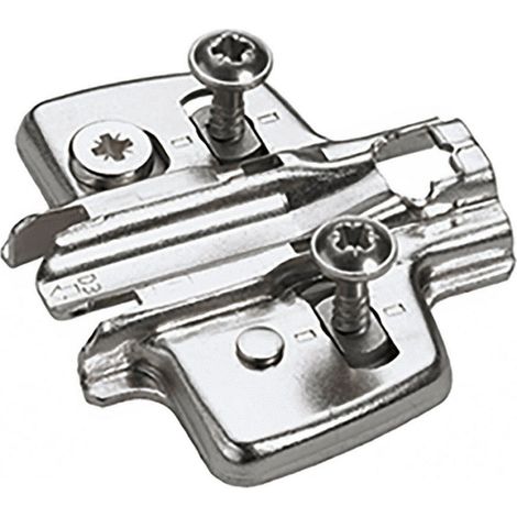 Hettich Möbel-Kreuzmontageplatte 9075068 vernickelt