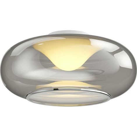 [GEBRAUCHT] Lucande Glas Led Deckenlampe Mijo Deckenlampe Deckenlicht Leuchte Rauchgrau250 B-Ware