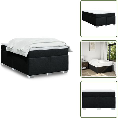 Boxspringbett mit Matratze Schwarz 120x190 cm Stoff - Boxspringbett - Boxspringbetten - Bett - Bett Mit Stauraum (1/5)