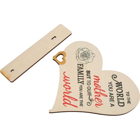 Décorations en bois pour la fête des mères, ornements en bois raffinés pour la fête des mères (Résurrection), cadeau pour la fête des mères, décoration intérieure B27 (1/5)