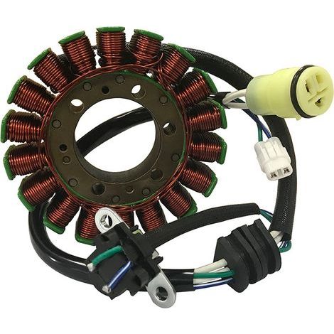 Motorcycle stator coil 1S3-81410-00-00, compatible with Yamaha YFM700 and YFM700R. (1/3)
