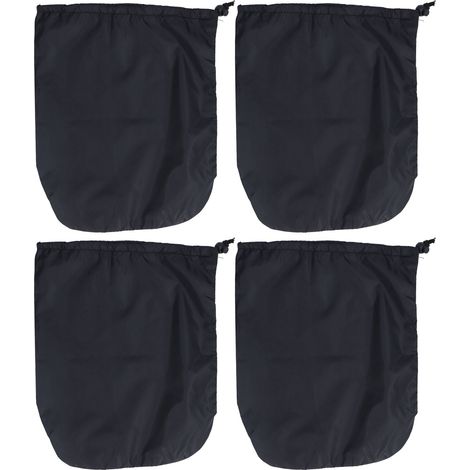 Lot de 4 housses de protection pour rétroviseurs de voiture, en taffetas de polyester 190T, protection antigel pour robinets, noir. (1/5)