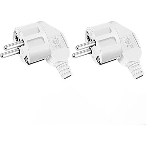 Fiche de protection, kit de raccordement en 2 pièces, fiche en caoutchouc, fiche européenne détachable, plastique, 250 V (16 A), pour câbles de 8 à 10 mm², IP20, pour usage intérieur, (1/4)