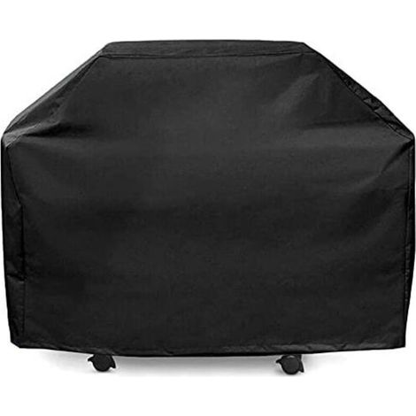 SEPSHA Housse Barbecue Gaz de Grill Anti-Vent/Anti-UV/Anti-l'eau/Anti-l'Humidité/Antipoussière, 145 x 61 x 117 cm, Noir (1/5)