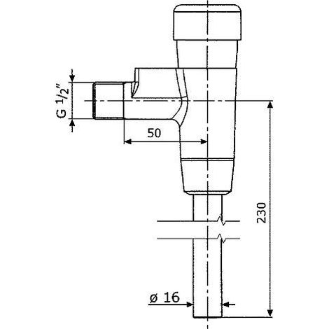 Robinet à bouton poussoir Benkiser complet pour modèle 666/677