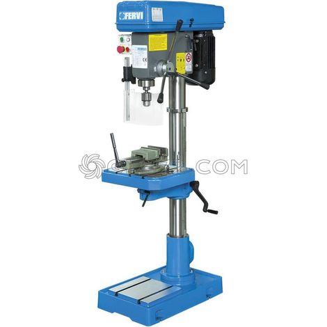 TALADRO DE COLUMNA CON TRANSMISIÓN DE CORREA E MORDAZA 1,5 kW 400V FERVI T032 (1/5)