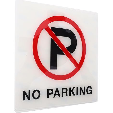 Panneau Adhésif 15x15 Cm en Acrylique Interdiction de Stationner Facile à Stocker, Améliore la Sécurité Routière, pour Zone Commerciale et Aire de Jeux (1/5)