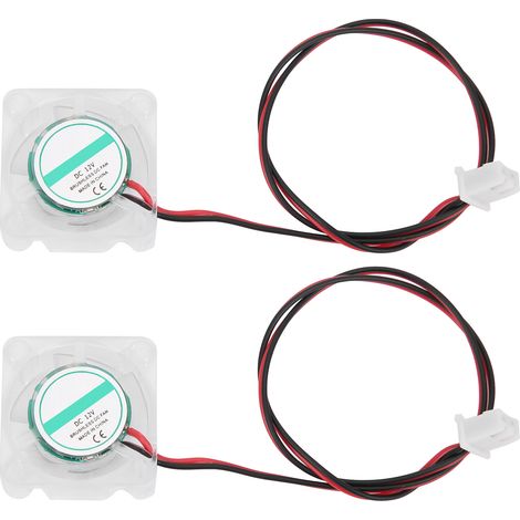 Set mit 2 V6 Hotend-Lüftern für 3D-Drucker mit klarer LED-Beleuchtung, Industriebedarf 251012V (1/5)