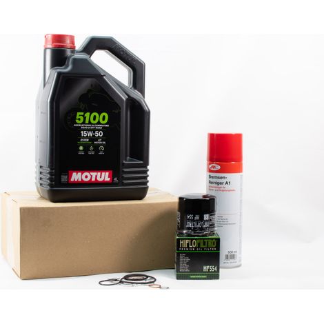 Kit Entretien Vidange Standard pour MV AGUSTA F4 750 de 1998 à 2000 - MOTUL 5100 15W50 4L