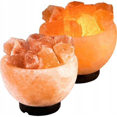 Natürliche Salzlampe – Salzschale – Himalaya-Salz, Ionisator