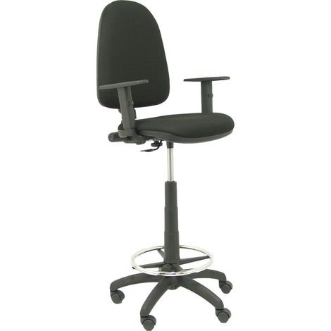 Tabouret noir Ayna bali à bras réglables (1/6)