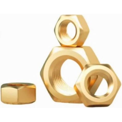DADO ESAGONALE IN OTTONE  DIAMETRO 4 MM
