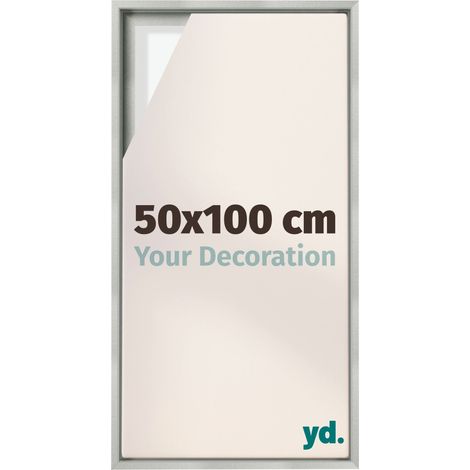 Your Decoration - Cadre flottant - Argent Mat - Cadre en caisse américaine pour toile sur chassis - MDF - Lyon (1/5)