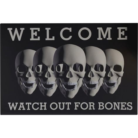 Paillasson Halloween Porte D'Entrée 61 x 89 cm Tapis Gothique Halloween Paillasson Gothique Extérieur Pour Maison Bureau Appartement Entrée Porche Intérieur Patio Salle De (1/5)