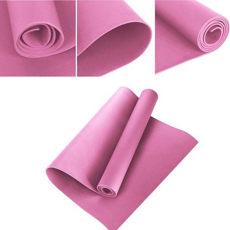 4 mm dicke EVA-Yogamatte, rutschfest, schlank, für Yoga, Heim-Fitnessstudio, Pilates und Fitness. (1/5)