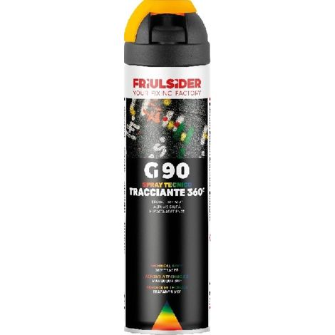 Marker spray tracciante 360 gradi fluo arancio 500ml friulsider g9004
