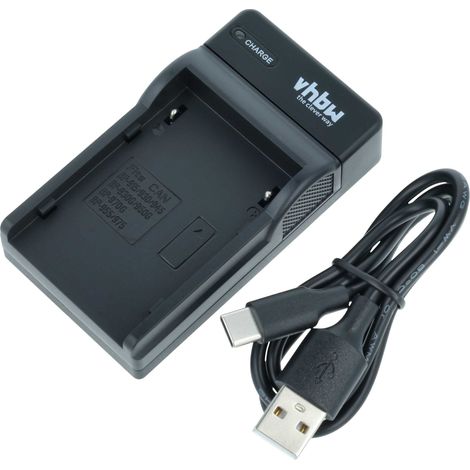 vhbw USB-C Ladegerät kompatibel mit Canon V-500, V-420, V-520, V-50Hi, V-40, Ultura, V-40Hi, V-400 Kamera - Ladeschale + USB-C Kabel Ladeanzeige (1/5)