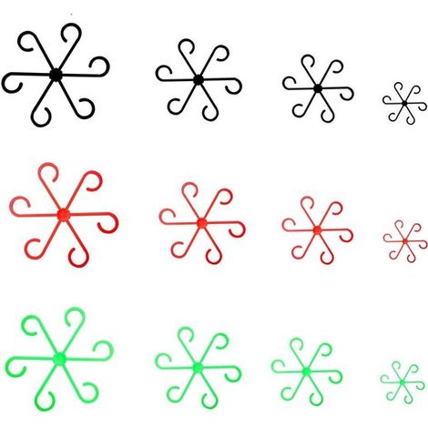 Dailygoods Pflanzenringe 12 Stück Pflanzenstützen mit verstellbarem (1/5)