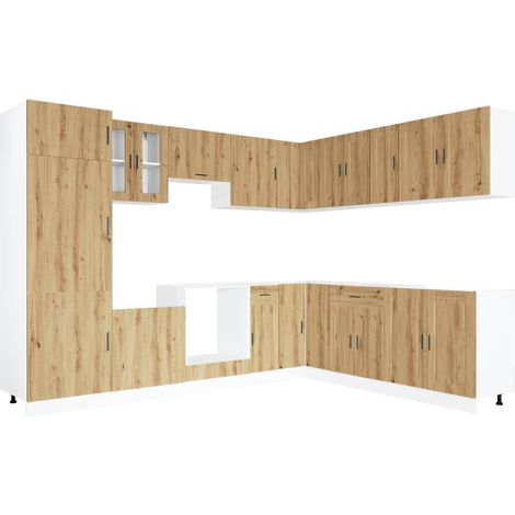 Maison Exclusive - Set Mobili da Cucina 14 pz Porto Rovere Artigianale Truciolato (1/5)