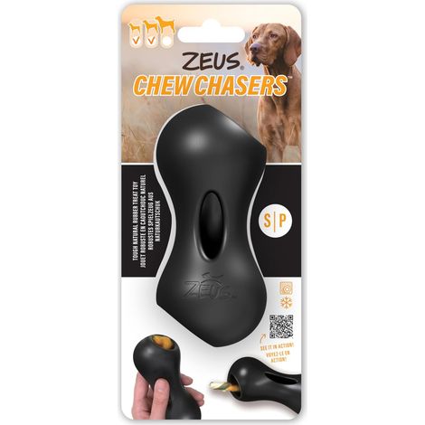 Jouet pour Chien en Forme de cacahuète, Distributeur de friandises, Noir, 11 cm (1/5)