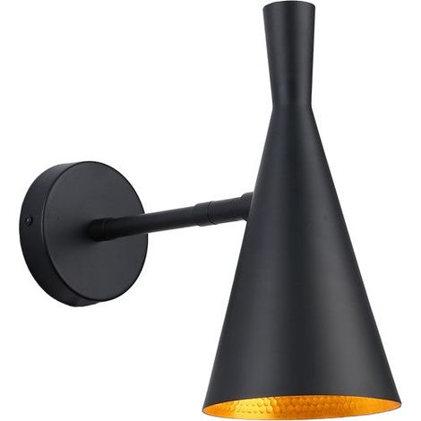 Aplique De Pared Interior Orientable Estilo Nórdico - Negro