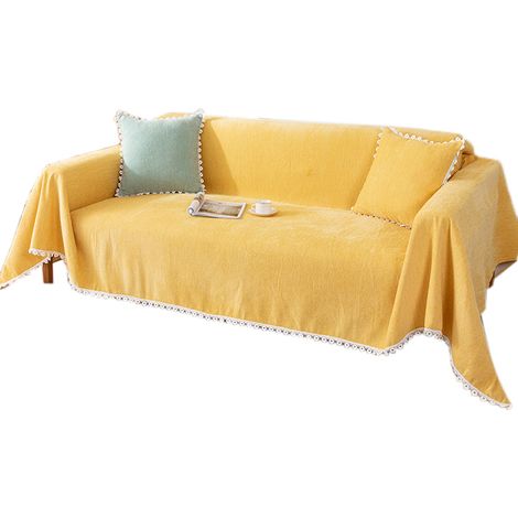 Housse de canapé, serviette de canapé, couverture intégrale, housse de canapé polyvalente, coussin de canapé d'hiver, anti-griffures de chat, convient à toutes les saisons, petite housse à fleurs - ja (1/5)