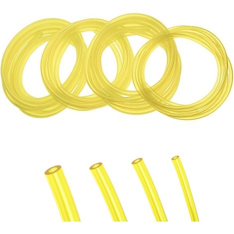 4pcs tuyau essence tondeuse à gazon 1M (Φ 3 x 6, 3 x 5, 2.5 x 5, 2 x 3.5mm), tuyau d'essence durite essence pour debroussailleuse tondeuse Souffleur Coupe-bordure Tronçonneuse (1/5)