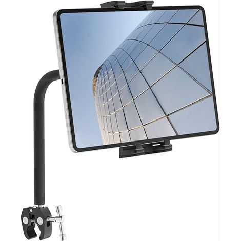 Support Tablette Flexible avec Col de Cygne pour Tapis de Course et Vélo d'appartement - 4,7 à 12,9" (1/5)
