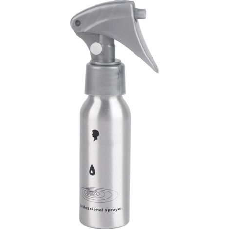 Vaporisateur 60ml pour Plantes et Cheveux, Bouteille de Brumisation Argentée pour Soins Capillaires et Jardinage